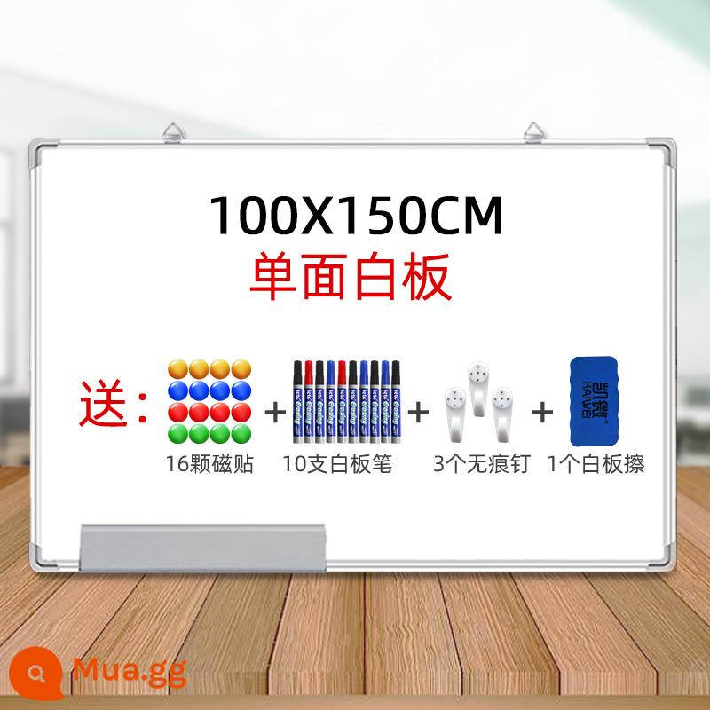 Treo bảng trắng hai mặt bảng viết bảng đen nhỏ giảng dạy tại nhà bảng đen có thể viết lại dán từ tính dán tường graffiti một mặt dành cho trẻ em Bảng đen nhỏ dạy học tại nhà bảng trắng lớn có thể tháo rời bảng vẽ tin nhắn - [SF Express] Bảng trắng một mặt khung bạc dày 100*150 + tặng kèm 16 miếng dán, 10 bút mực, 3 đinh và 1 cục tẩy