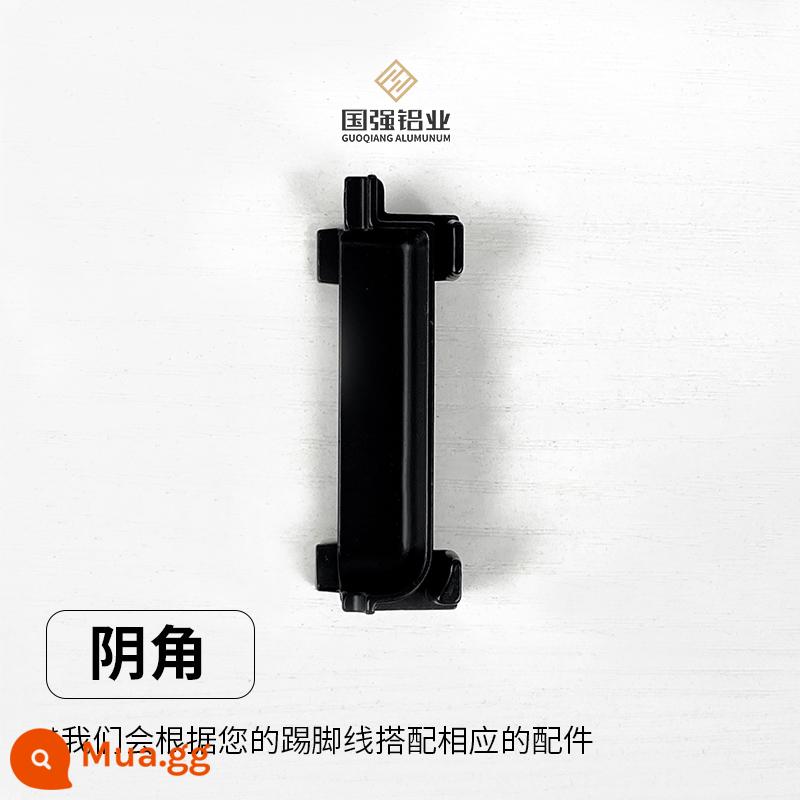 Tấm ốp chân tường hợp kim nhôm nhúng thép không gỉ dải hợp kim titan cực hẹp 2/3 cm 5mm tấm ốp tường bảng ốp chân tường nhúng - Góc trong [điều chỉnh theo 30/50mm]