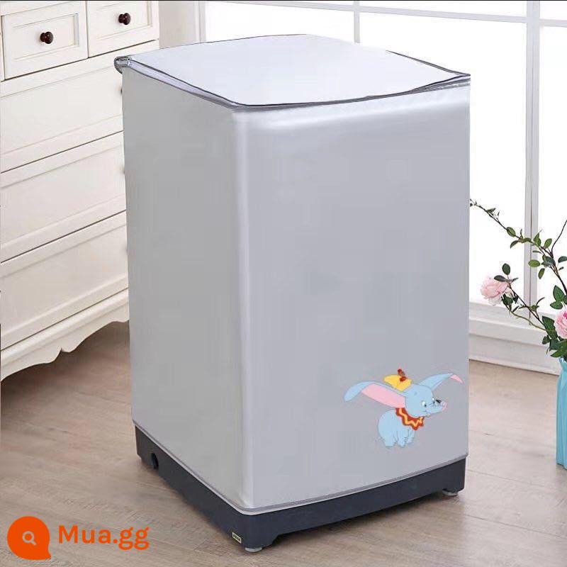 Haier Little Swan Vỏ máy giặt Midea chống bụi chống nắng chống thấm nước phía trên sóng mở bánh xe nắp lăn chống bụi tự động - Dumbo [đảm bảo thay thế, chống thấm nước và chống nắng]