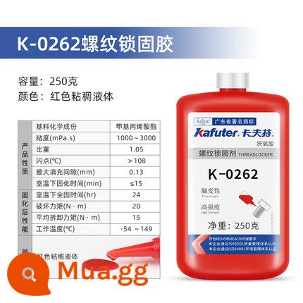 Keo dán sợi kraft chống lỏng khóa đại lý khóa con dấu bu lông cường độ trung bình và cao keo vít 277 keo đặc biệt cố định có thể tháo rời 243 242 271 272 keo vít kỵ khí - 250g (262) [Cường độ cao]