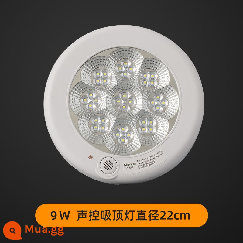 đèn led trần cảm ứng cơ thể con người hồng ngoại vành đai cứu hỏa tại nhà khẩn cấp đèn điều khiển âm thanh và ánh sáng hành lang hành lang lối đi đèn lối đi - Đèn trần điều khiển âm thanh ánh sáng 03D 9W