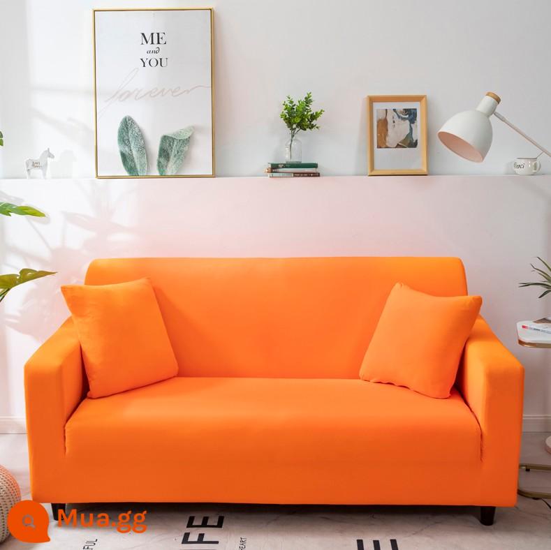 Co Giãn Đa Năng Ghế Sofa Bao Gồm Tất Cả Đa Năng Hiện Đại Tích Hợp 3 Người Khăn Bốn Mùa Bọc Vải Đệm Sofa Da - cam kẹo cam