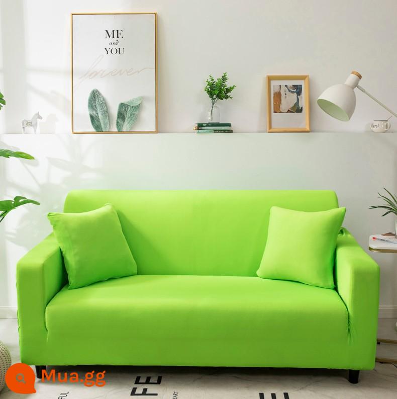 Co Giãn Đa Năng Ghế Sofa Bao Gồm Tất Cả Đa Năng Hiện Đại Tích Hợp 3 Người Khăn Bốn Mùa Bọc Vải Đệm Sofa Da - Màu xanh huỳnh quang trái cây màu xanh WWD