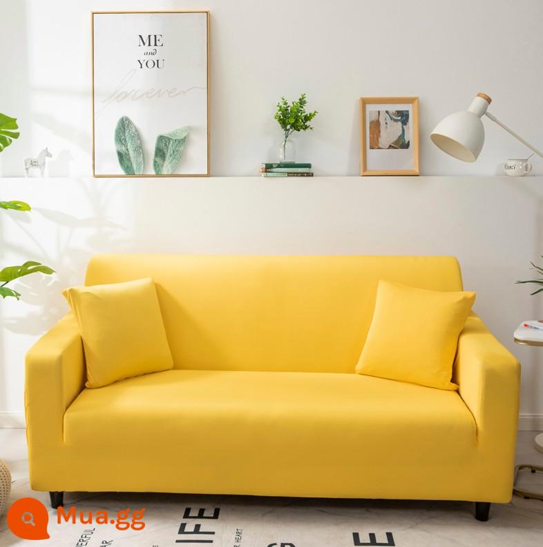 Co Giãn Đa Năng Ghế Sofa Bao Gồm Tất Cả Đa Năng Hiện Đại Tích Hợp 3 Người Khăn Bốn Mùa Bọc Vải Đệm Sofa Da - Vàng kẹo vàng tươi