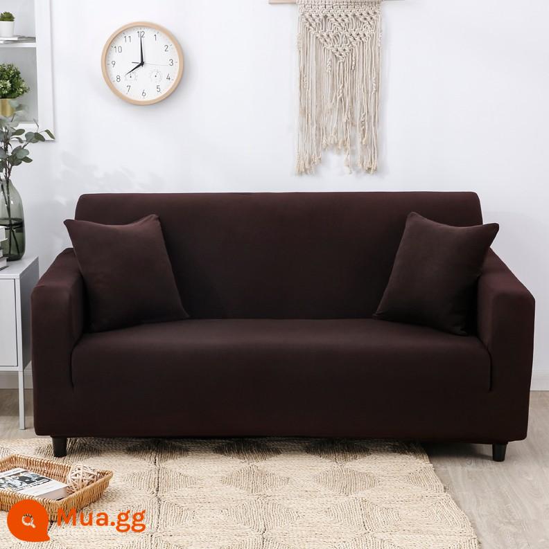 Co Giãn Đa Năng Ghế Sofa Bao Gồm Tất Cả Đa Năng Hiện Đại Tích Hợp 3 Người Khăn Bốn Mùa Bọc Vải Đệm Sofa Da - Màu nâu