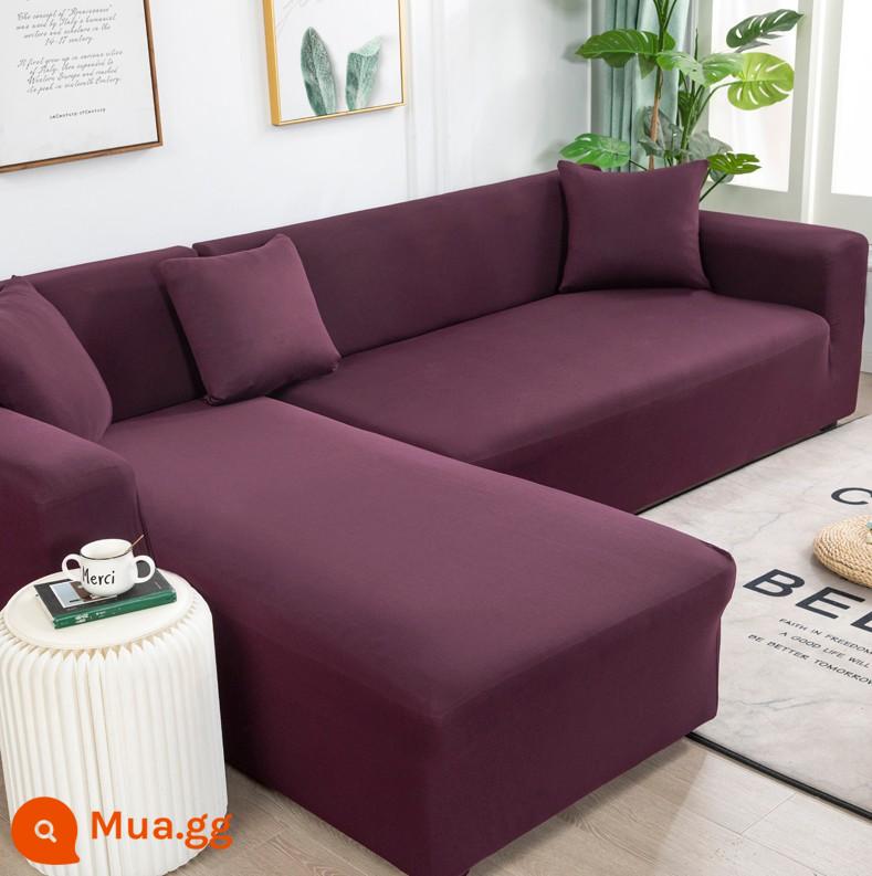 Co Giãn Đa Năng Ghế Sofa Bao Gồm Tất Cả Đa Năng Hiện Đại Tích Hợp 3 Người Khăn Bốn Mùa Bọc Vải Đệm Sofa Da - bột đậu đỏ