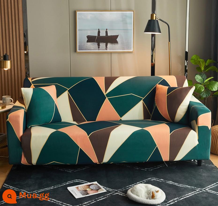 Ghế sofa đàn hồi bốn mùa bao gồm tất cả bao gồm phổ quát miếng lót khăn một kiểu cũ của Mỹ phong cách bohemian retro bọc vải - chảy vàng