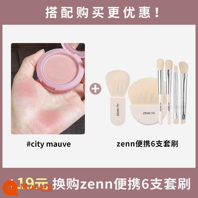 Phấn má hồng đơn sắc 3ce rosebeige đào cam nudepeach sương mù mềm mờ thành phố tự nhiên hoa cà - Bộ cọ Ginger CITY+ZENN