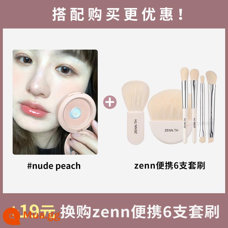 Phấn má hồng đơn sắc 3ce rosebeige đào cam nudepeach sương mù mềm mờ thành phố tự nhiên hoa cà - Bộ cọ NUDE+ZENN màu xám đậm