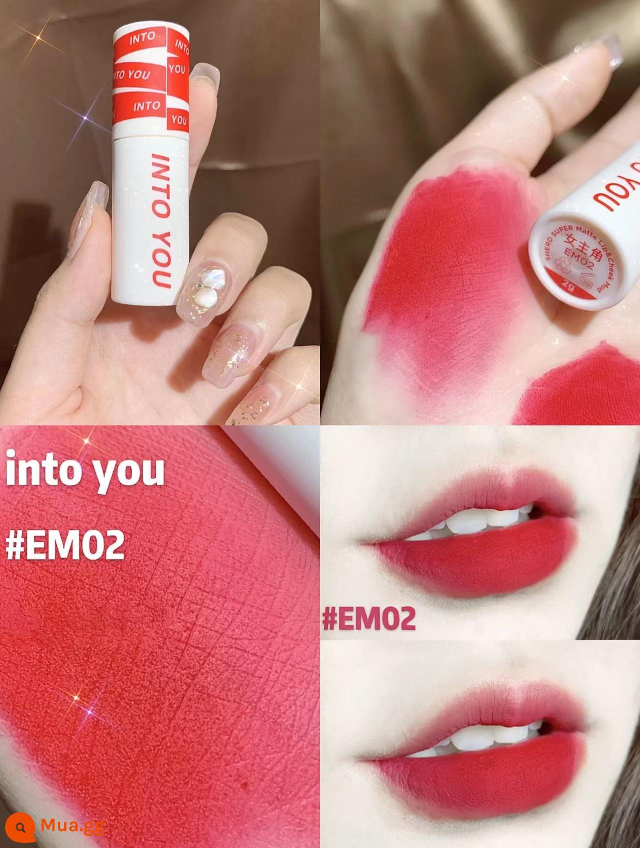 intoyou lip mud hero son men EM525 bùn làm trắng môi 05 light son môi nữ 08 bùn men into you19 - em02#hồng đỏ sẵn sàng giao hàng