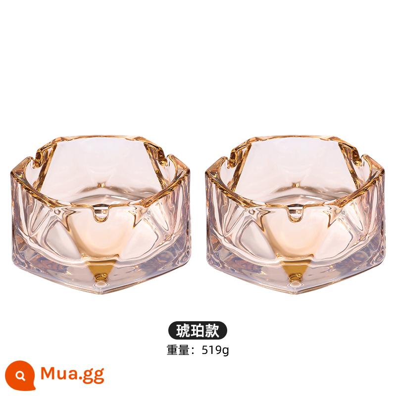 Hộ gia đình Kính sáng tạo ASSTRAY LIGHT Xu hướng sang trọng Phòng khách cao -end Pan -Cylinder Office Tinh tế Crystal Crystal Thuốc lá - Khuyến nghị gói Amber-2-Màu sắc đa dạng