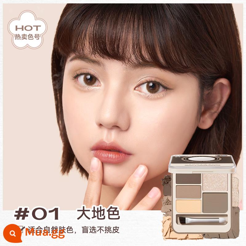 [Giảm giá 10% cho 2 sản phẩm] Bảng phấn mắt toàn diện Judydoll Orange Polaroid Eyebrow Matte Highlight - #01 Màu đất [Thích hợp với tông da tự nhiên]