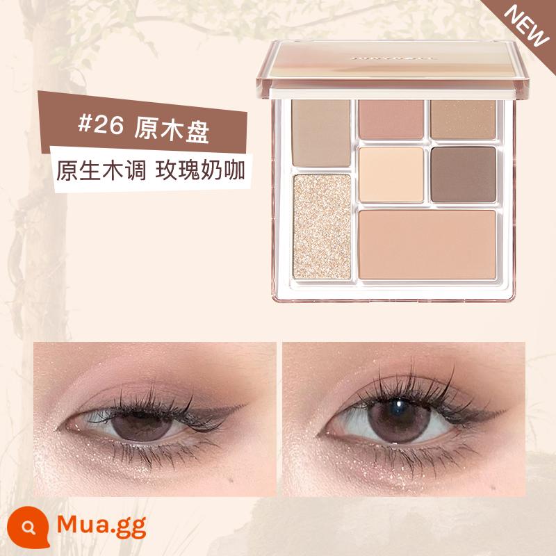 Judydoll Tangerine Disney Tangram Play Fun Eyeshadow Palette Cement Earth Color Blush Highlight Green - khay 26 khúc HOT