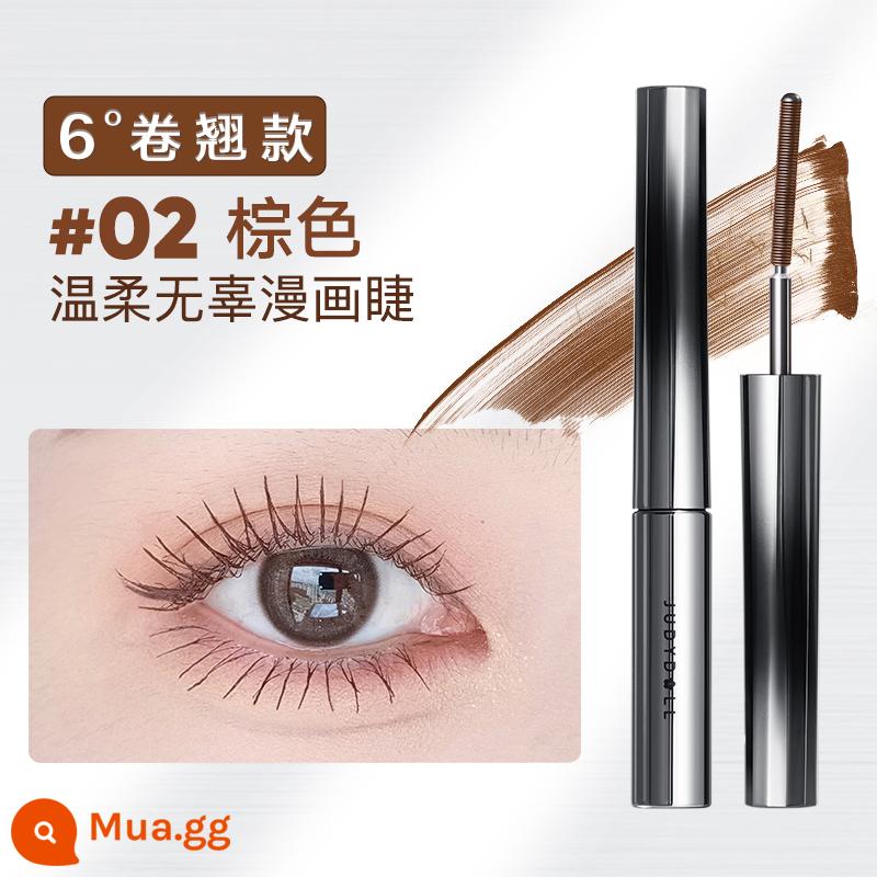 [Giảm 15% cho 2 cây] Judydoll Tangerine Steel Tube Mascara Chống Thấm Nước, Dài Và Không lem Màu Nâu Xoăn - Kiểu uốn 6° 02 Nâu