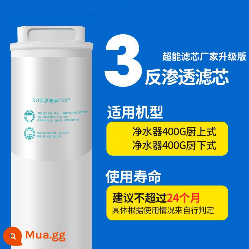 Máy lọc nước Millet lõi lọc bông PP trước sau than hoạt tính RO thẩm thấu ngược 400G1 Số 2 Số 3 Số 4 Số 600G - RO thẩm thấu ngược lõi lọc số 3 nhà sản xuất Yunmi siêu nâng cấp