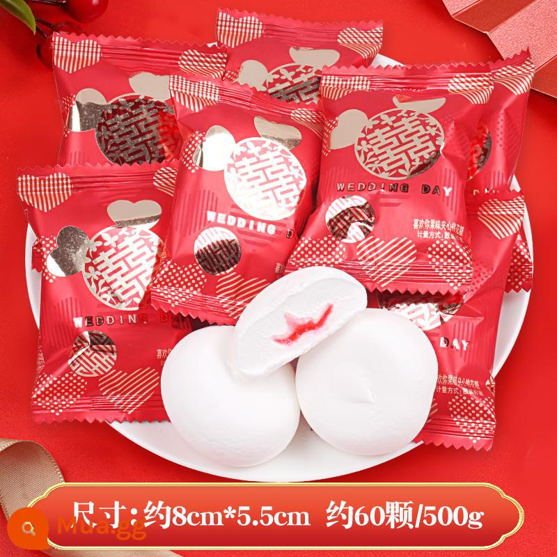 Aq gấu sandwich kẹo dẻo marshmallow - Kẹo dẻo Marshmallow trái cây Haobaibei Like You 500g (khoảng 60 miếng)