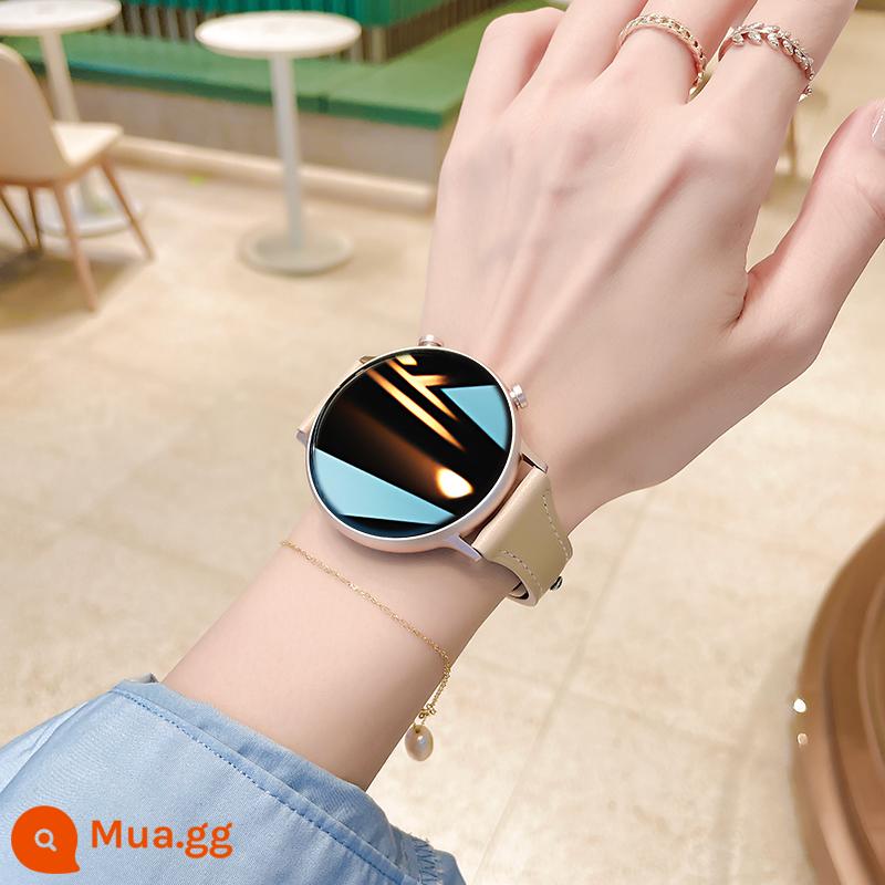 Thông minh Watch Women 2022 Bluetooth Điện thoại thanh toán W Cặp đôi thể thao phù hợp với Vivo Apple Mobile Phone - Kem dưỡng eo nhỏ nail hoa mai phiên bản giới hạn