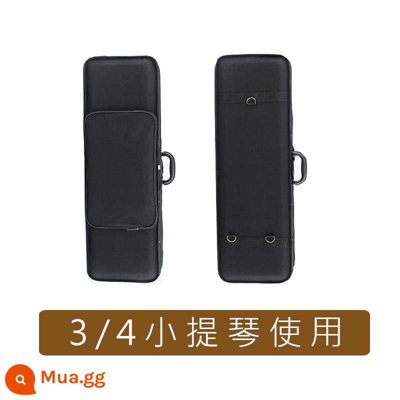 Hộp violin 4/4 43 21/41 81 Trẻ em trưởng thành dành riêng cho trẻ em trở lại túi violin Curmic - [Vỏ vuông] Dành cho đàn violin 3/4