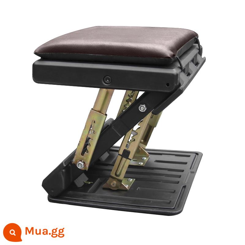 Ghế chân ô tô hỗ trợ chân hỗ trợ mở rộng pad phía sau còn lại bàn đạp hỗ trợ chân xe foot rest chân phân - Ghế để chân gấp [nâu] Điều chỉnh 4 tốc độ★Loại phổ thông