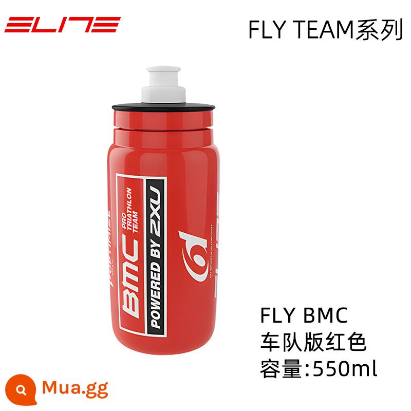 Ý ELITE Tour de France bình nước xe đạp đường xe đạp cốc nước thi đấu bình nước thể thao - FLY BMC đỏ 550ml