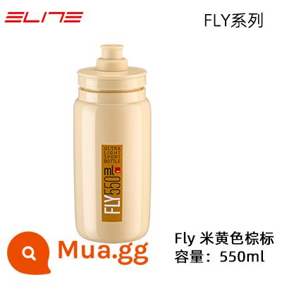 Ý ELITE Tour de France bình nước xe đạp đường xe đạp cốc nước thi đấu bình nước thể thao - FLY Màu Be 550ml