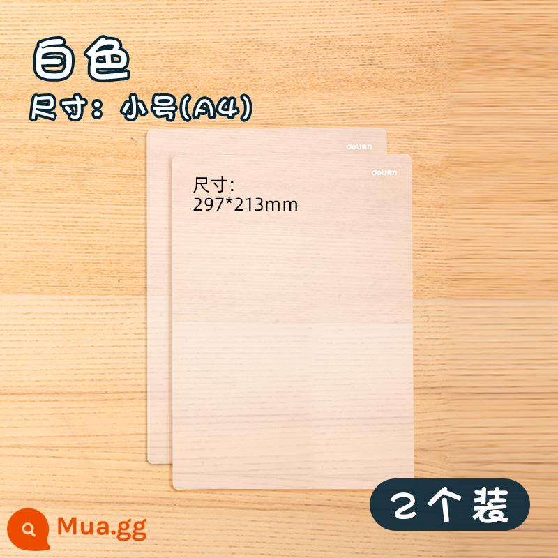 Bảng đệm mạnh mẽ dành cho học sinh lớn viết A2/A3/A4 kỳ thi tuyển sinh sau đại học bảng vẽ tranh thủ công cho trẻ em kỳ thi tuyển sinh sau đại học miếng đệm trong suốt bìa cứng bảng thư mục máy tính để bàn viết bài tập về nhà đặc biệt học sinh trung học cơ sở nhỏ - Gói hai - màu trắng - cỡ nhỏ (A4)