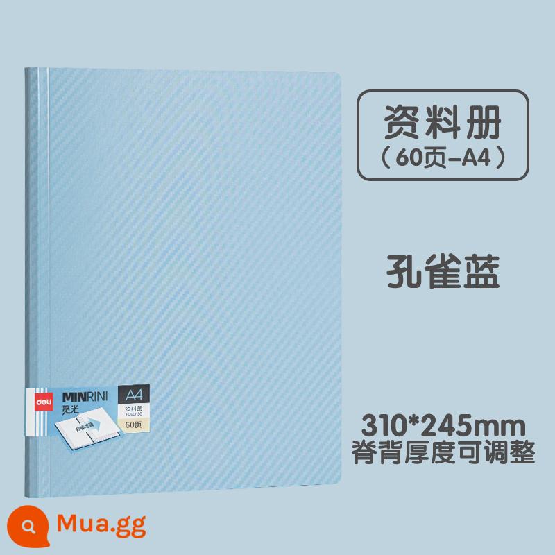 Tập sách thông tin hiệu quả A4 thư mục chèn trong suốt nhiều lớp sách lưu trữ dung lượng lớn sách thông tin về sự phát triển của trẻ em sách thông tin về chứng chỉ học sinh sách thu giấy kiểm tra tờ rời túi đựng sách khám thai bản nhạc - Trang 60 - Con Công Xanh