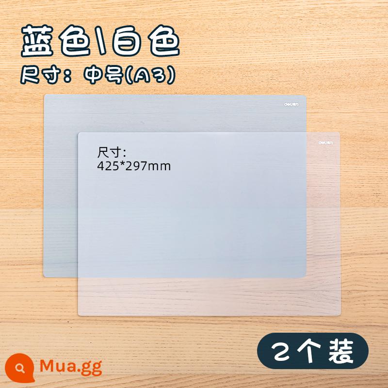 Bảng đệm mạnh mẽ dành cho học sinh lớn viết A2/A3/A4 kỳ thi tuyển sinh sau đại học bảng vẽ tranh thủ công cho trẻ em kỳ thi tuyển sinh sau đại học miếng đệm trong suốt bìa cứng bảng thư mục máy tính để bàn viết bài tập về nhà đặc biệt học sinh trung học cơ sở nhỏ - Gói 2 - 2 màu - khổ vừa (A3)