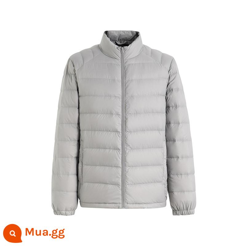 Snowfly Mùa Xuân 2023 Mới Nhẹ Xuống Áo Khoác Ngắn Nam Nhẹ Cổ Áo Đứng Kích Thước Lớn Áo Ấm Hợp Thời Trang - Tro núi lửa|8193