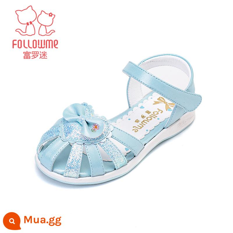 Fuluo Fan Bé Gái Giày Sandal 2023 Mùa Hè Mới Đế Mềm Chống Trơn Trượt Cho Bé Bãi Biển Bao Đầu Giày Công Chúa Giày Trẻ Em - Màu xanh ngọc trai 7942 [Được đề xuất bởi Anchor]