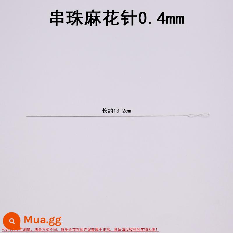 Wenwan ren dụng cụ móc tay chuỗi dụng cụ Phật hạt đầu Phật 3 rời hạt chì móc túi đeo hạt phù hợp với - Kim xoắn 0.4mm