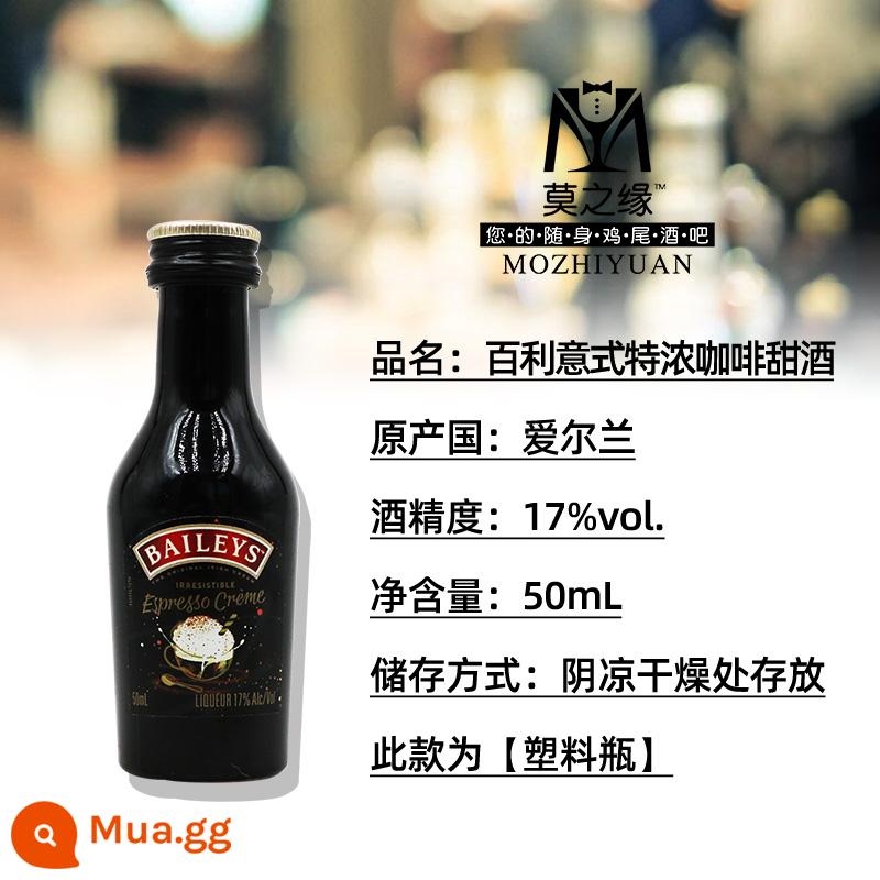 Rượu mùi anh đào Mozhiyuan Boss chai nhỏ 50mL dâu tây đào dưa dừa chuối cocktail - Rượu Baileys Espresso 50ml