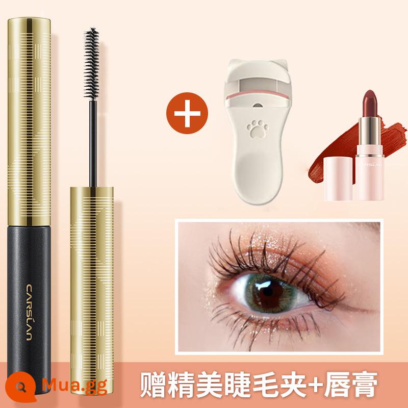 Mascara Kazilan chống thấm nước mảnh mai xoăn không lem chính hãng hàng chính hãng flagship store nữ 2022 loại lược mịn mới - Tặng mẫu son môi + dụng cụ uốn mi