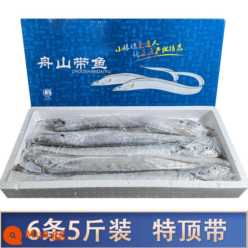 Chu San Hairtail Tặng Soái Hạm Store Tươi Đông Lạnh Cao Cấp Đêm Giao Thừa Quà Tặng 5 Tấn 10 Tấn Cả Hộp - 6 catties, 5 dây đai trên cùng đặc biệt (1,1 catties-1,3 catties/dải)