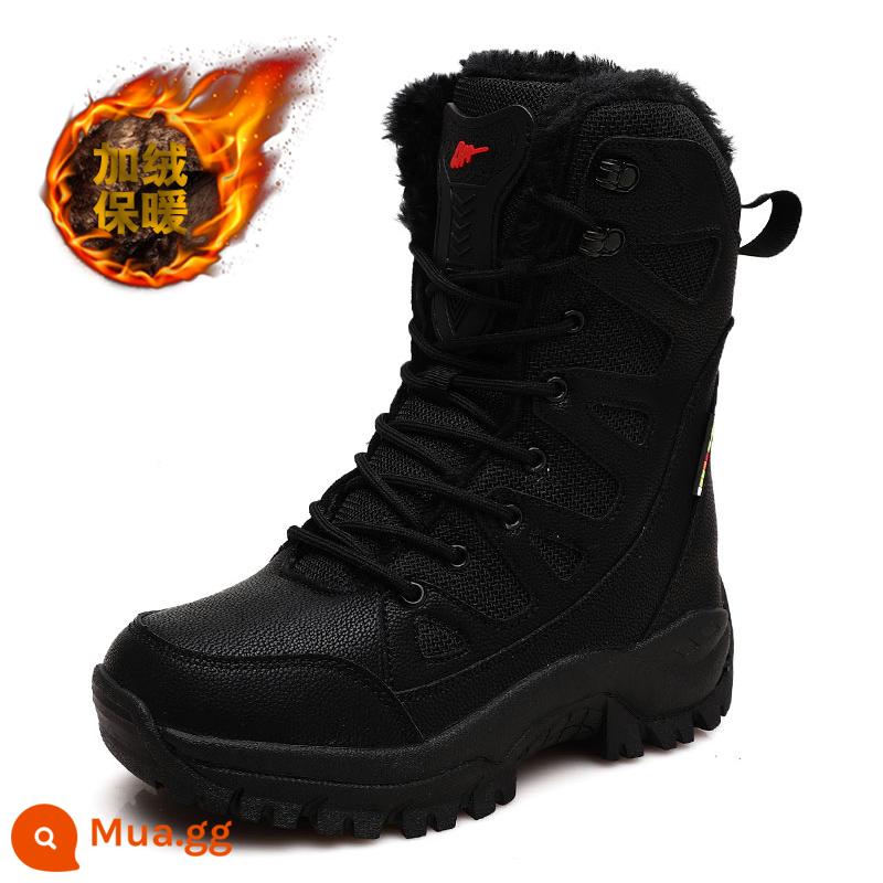 Chao Brand High -Tube Snow Boot - Màu đen (phiên bản nhung và dày)