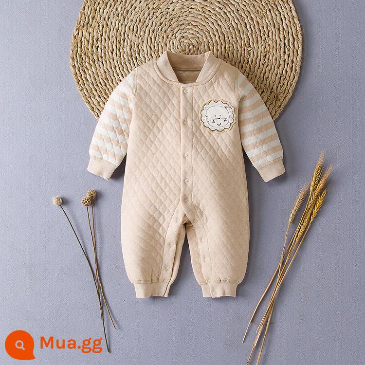 Quần áo trẻ em mùa thu đông bé mới nhiều màu sắc cotton áo dây dày áo liền quần cho bé rompers mùa đông Jumpsuit đóng cửa - ghi nợ trực tiếp