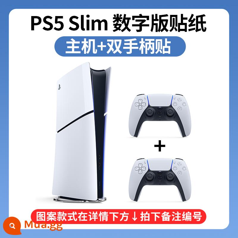 Thích hợp cho nhãn dán PS5 Slim, phiên bản đầu đĩa, phiên bản kỹ thuật số, phim máy chơi game PS5 Slim, vỏ bảo vệ tay cầm, nhãn dán máy, nhãn dán ở giữa, nhãn dán mờ bên, phụ kiện, phim hoạt hình anime, phong cách nhẹ nhàng - Bảng điều khiển PS5 Slim [Phiên bản kỹ thuật số] + Nhãn dán bộ điều khiển kép ★Chụp ảnh số nhận xét