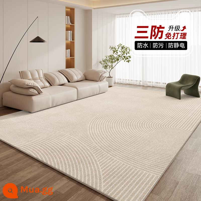 Thảm phòng khách nhẹ sang trọng sofa cao cấp sàn chống thấm nước phòng ngủ cạnh giường ngủ 2023 phong cách mới không giặt dày diện tích lớn - Shiwen-8852