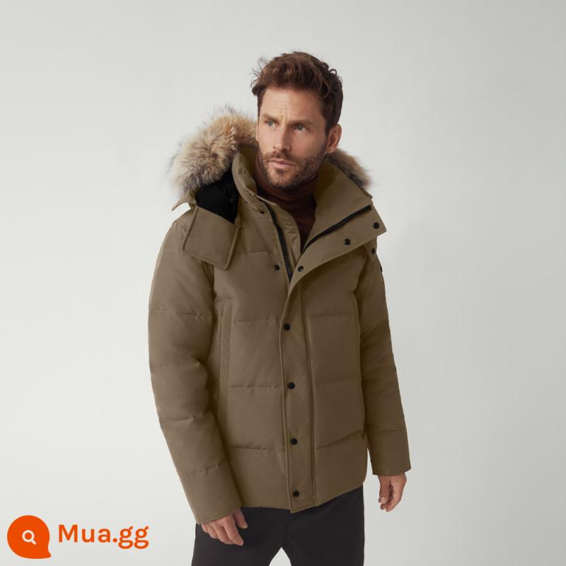 CANADA GOOSE Áo khoác parka lông ngỗng cỡ lớn Canada Goose Wyndham dành cho nam 3808M - 255 Northwood Kaki