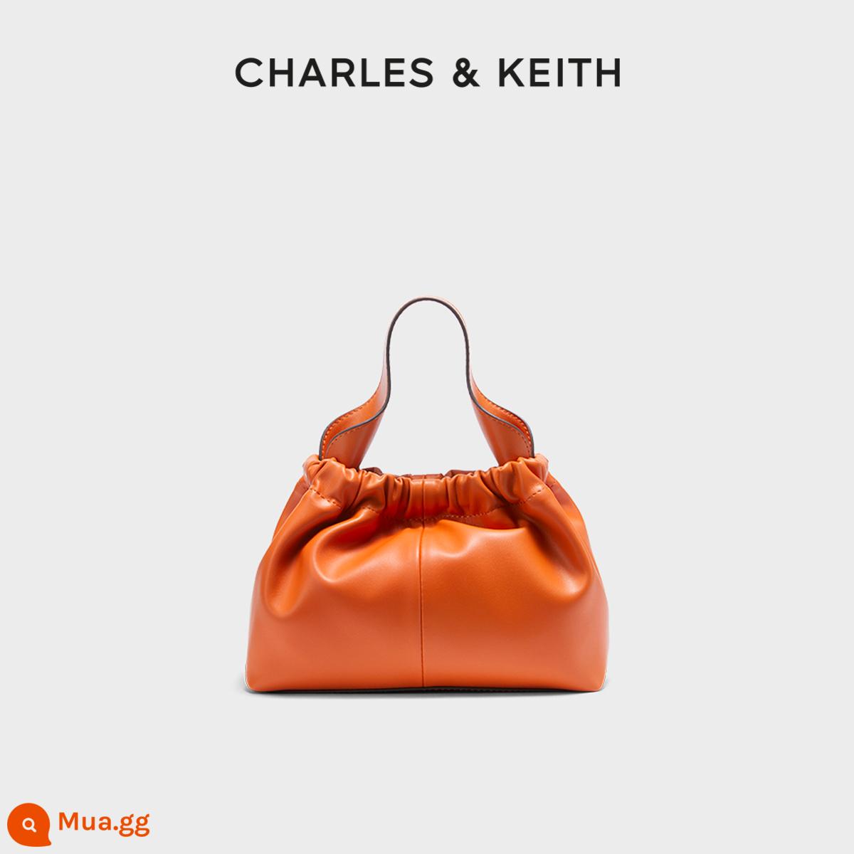 Túi xách nữ CHARLES&KEITH CK2-10151077 Túi đeo vai đám mây Messenger mềm mại xách tay Ms. - CK2-10151250-2Cam cam