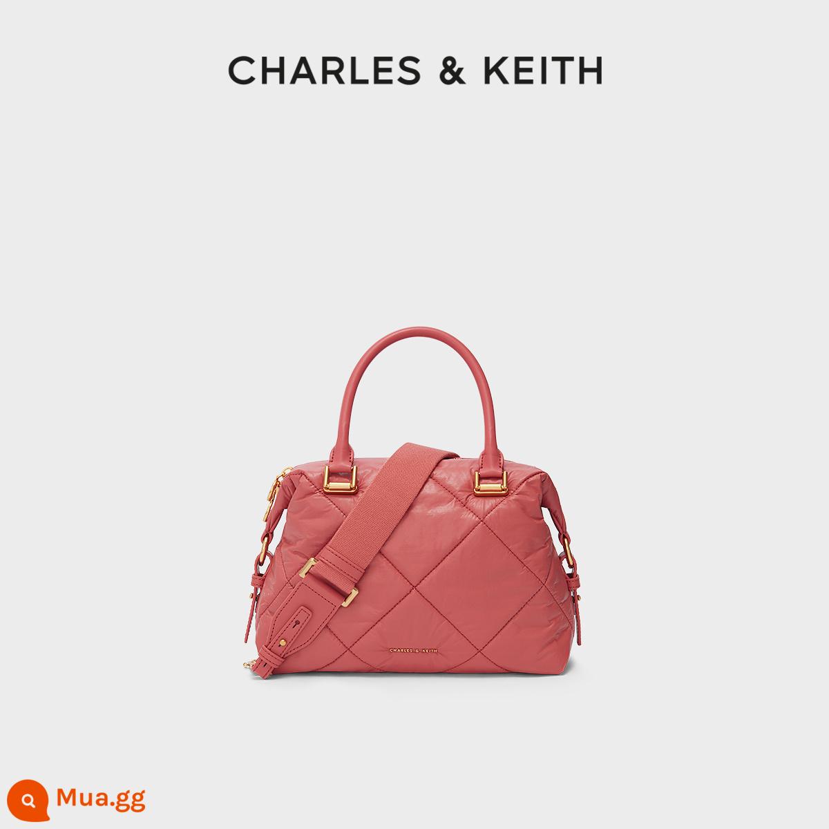 [2 cái giảm 10%] Túi nữ CHARLES&KEITH CK2-30781554 Túi xách Boston xách tay một vai Lingge - San hô