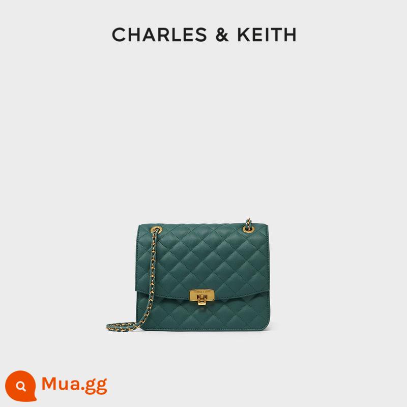 Túi xách nữ mùa xuân CHARLES&KEITH CK2-70781538-2 túi đeo sát nách dây xích kim cương cho nữ định hình lại - Mòng két CK2-70781688-4