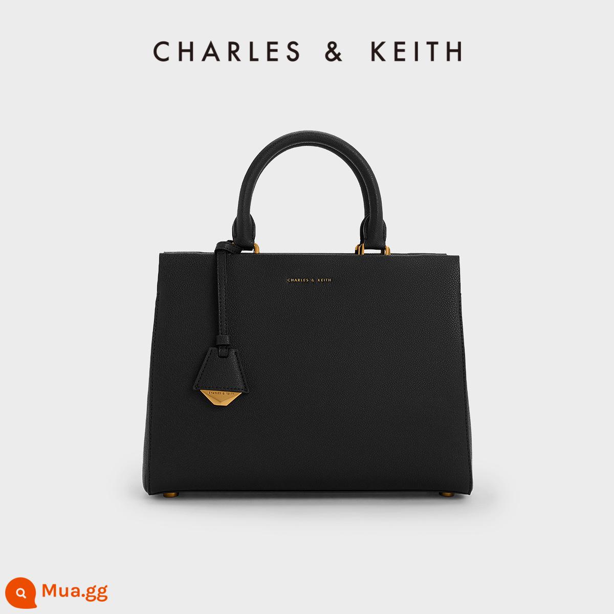 Túi xách nữ mùa xuân CHARLES&KEITH CK2-50160095-2 Túi tote nữ xách tay sức chứa lớn - CK2-50160152Đen đen