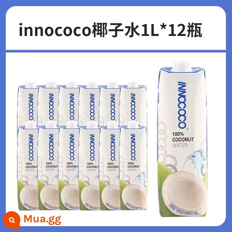 Nước dừa nguyên chất innococo nhập khẩu Thái Lan 1L nguyên hộp nfc bà bầu uống 1 lít nước dừa 350 - [1L*12 hộp] nước dừa innococo [hộp lớn]