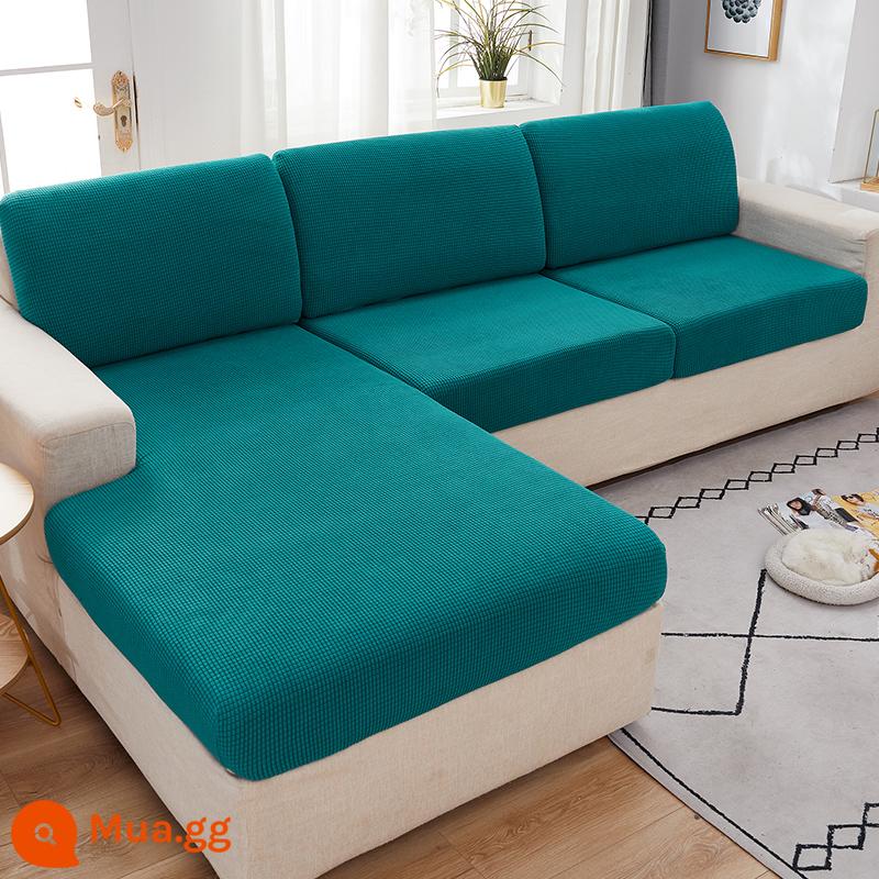 Đa Năng Đa Năng Chống Mèo Xước Ghế Sofa Đơn Giản Cao Cấp Đệm Co Giãn Bao Công Nghệ Vải Đệm Chăn - Màu xanh đậm dày có độ đàn hồi cao