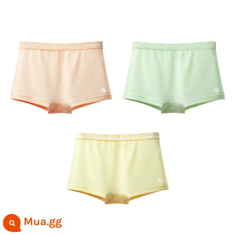 Có một cây Đồ lót trẻ em lớp E quần đùi bé gái quần đùi cotton nguyên chất quần đùi trẻ em cỡ lớn, vừa và nhỏ quần đùi trẻ em - Thỏ đào + Chó táo + Bò dũng cảm