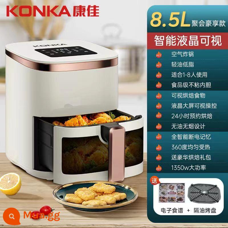 Konka Air Fried Pot House 22 Mới đa chức năng tự động hoàn toàn tự động lớn thông minh dầu thông minh - Mẫu sang trọng dành cho bữa tiệc gia đình LCD thông minh 8,5L + hình ảnh