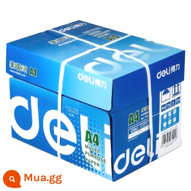 Giấy photocopy deli a4 kai ruirin rhine 70g mingrui 80 gram của jiaxuan a3 giấy san hô san hô A5 Paper Full Box - A4 Deli Rhine 70g 1 hộp 2500 tờ