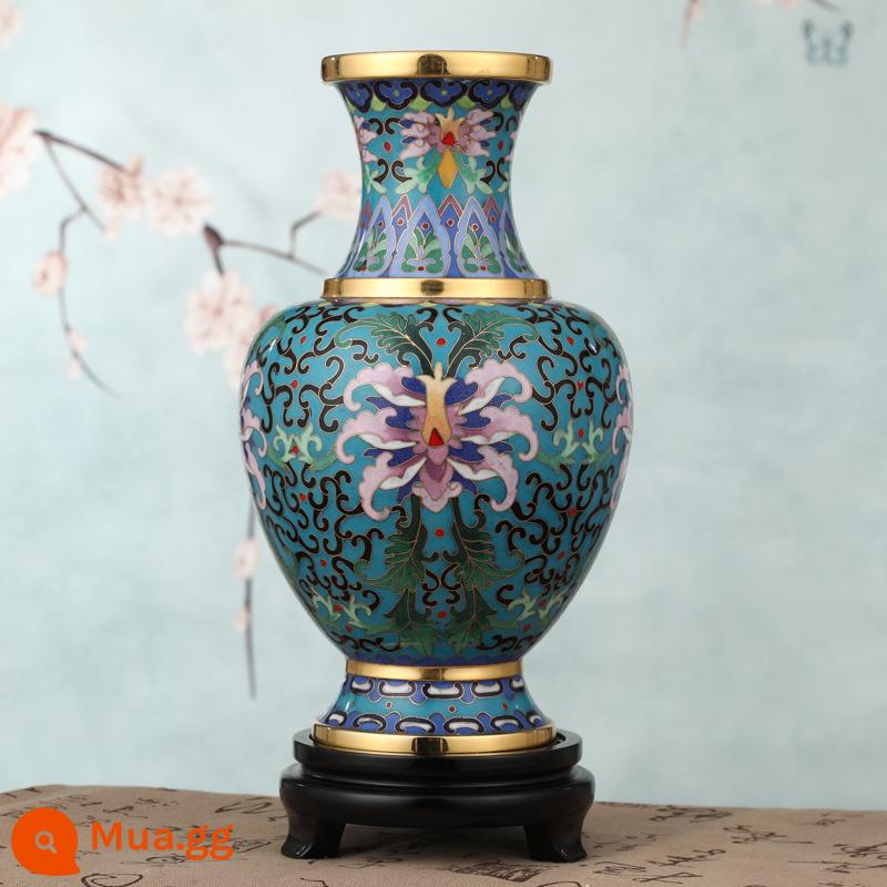 Jingtai Blue Volume Mận Bổ Chai Men Mới trang trí nhà Trung Quốc Thương mại Thủ công yêu thích trang trí quà tặng Craftstead Craftstead - Shi Cun Lei màu xanh nhạt [chiều cao lưới khoảng 25cm]