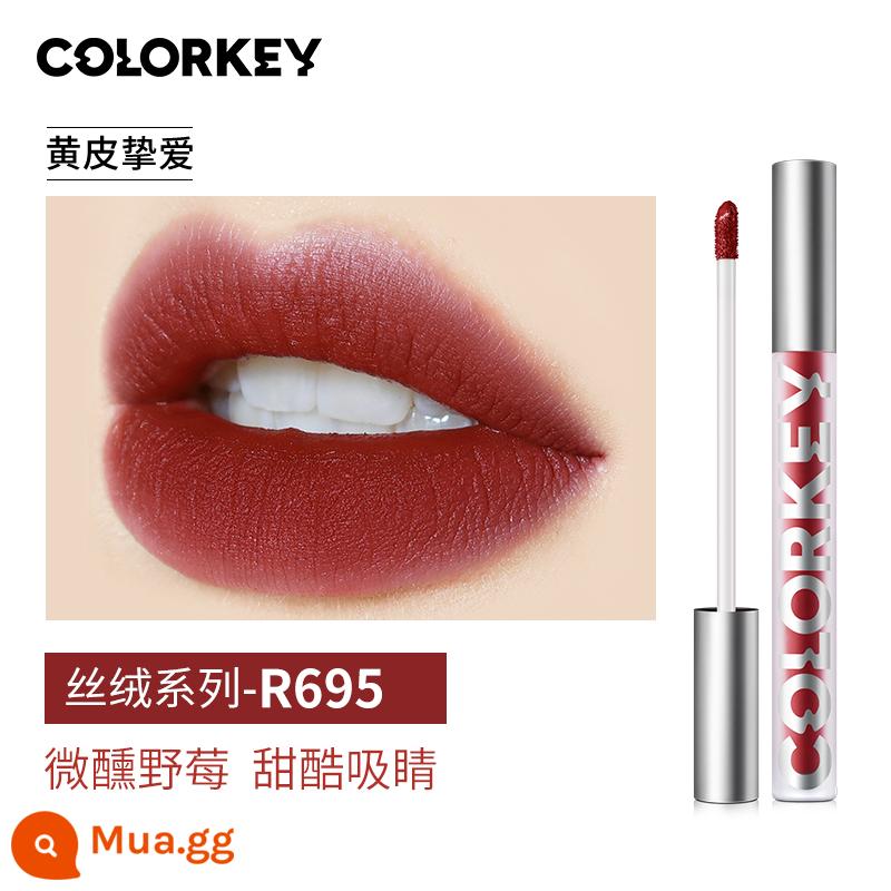 Colorkey Kolaqi Air Lip Men Nữ Son Bóng Velvet Matte Nữ Chính Thức Flagship Store Thương Hiệu Lớn Xác Thực - R695 Tipsy Wild Berry